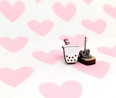 Boba Earring - White