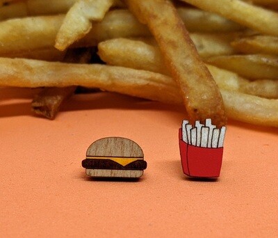 Hamburger &amp; Fries Earrings