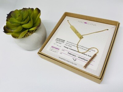 Necklace, Birthstone Shorthand