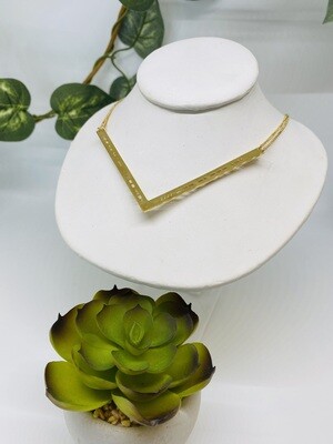 GOLD Shorthand, Maid of Honor V Necklace