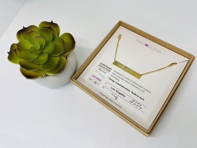 GOLD Shorthand, Los Angeles Necklace