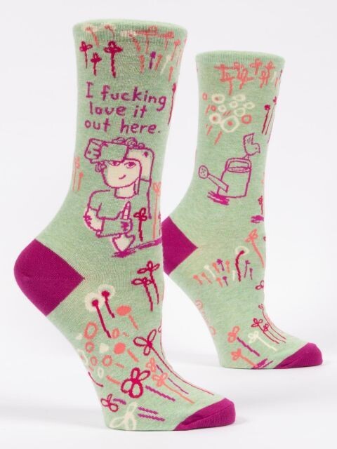 Fucking Love Garden Women&#39;s Crew Socks