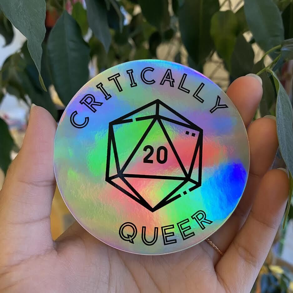 Sticker, Critically Queer Holographic