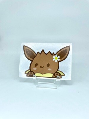 Eevee Peeker Sticker