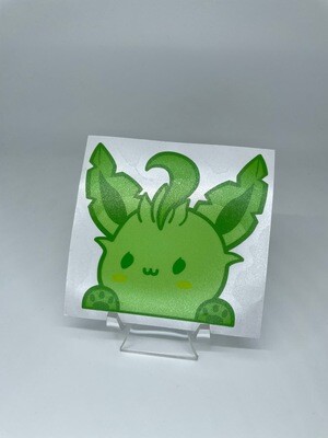 Leafeon Peeker Sticker