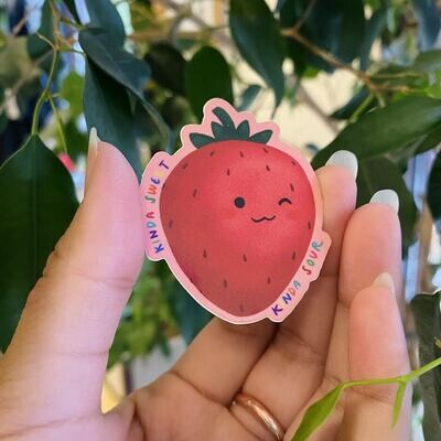 Sour Strawberry Sticker