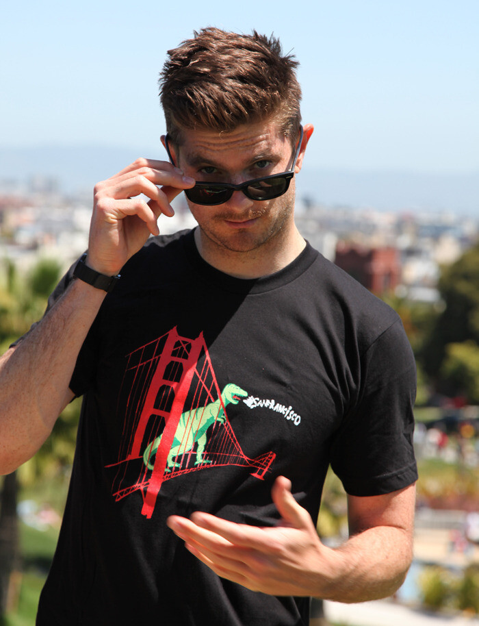 SF Dinosaur Tee, Black Men&#39;s M