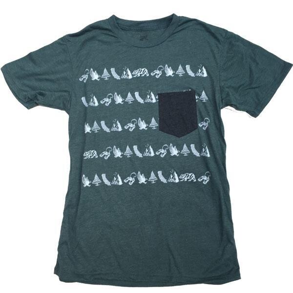 Unisex California Classic Forest Green Pocket Tee XL