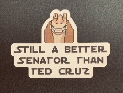 Jar Jar Ted Cruz Sticker