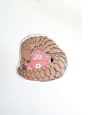 Pangolin Dice Sticker (STICK013)