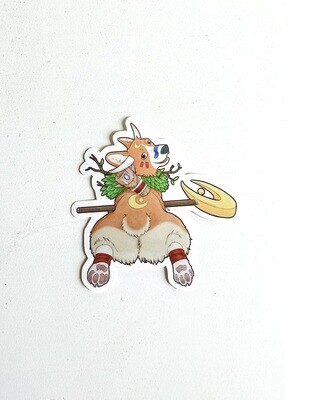 Mythical Moose Corgi Sticker (STICK010)