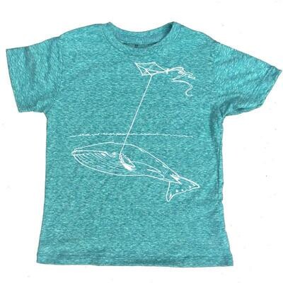 Toddler Teal Whale Tee 4t