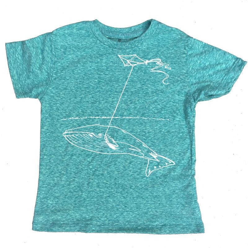Toddler Teal Whale Tee 2t