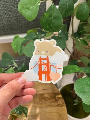SF GGB Brown Bear Sticker