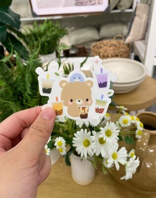 Brown Bear Multi-Boba Sticker