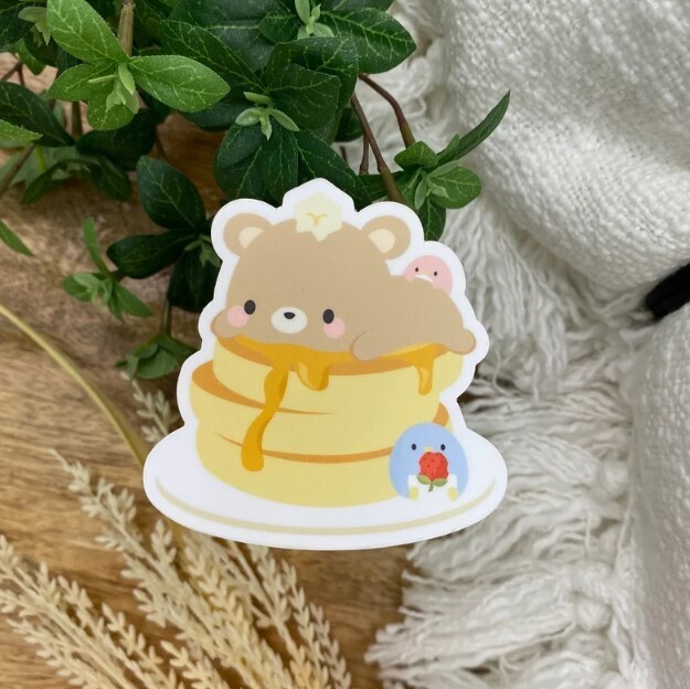 Brown Bear Penguin Squad Pancake Sticker