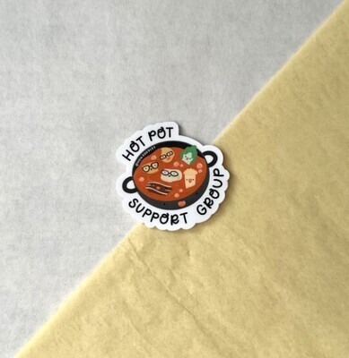 Hot Pot Support Group Sticker