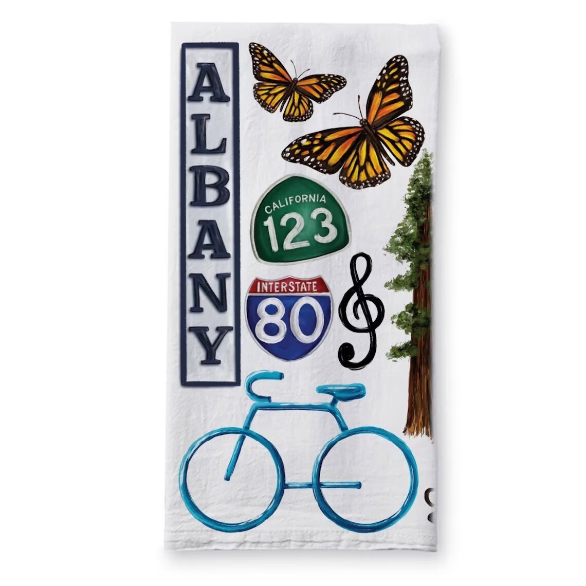 Albany/Berkeley Collage Towel
