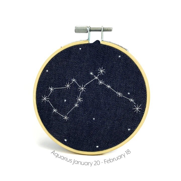 Aquarius 4.5" Embroidery Hoop