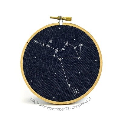 Sagittarius 4.5" Embroidery Hoop