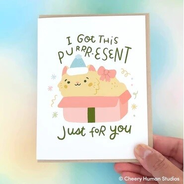 Greeting Card, Purrresent Just for You