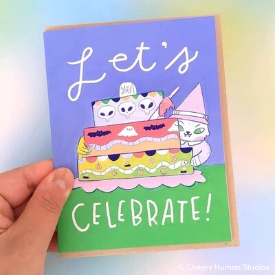 Greeting Card, Let's Celebrate - Spooky Cute Birthday Card