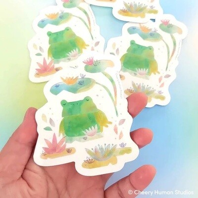 Sticker, Frog - Paper Art
