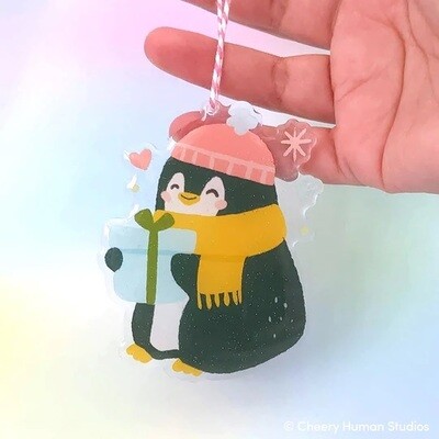 FINAL SALE - Ornament, Cheery Penguin