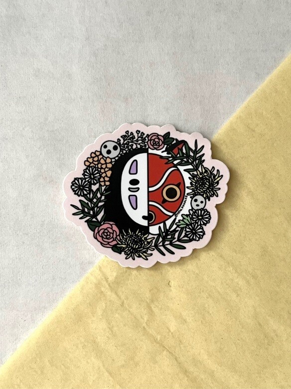 Mononoke + No Face Sticker Mononoke + No Face Sticker