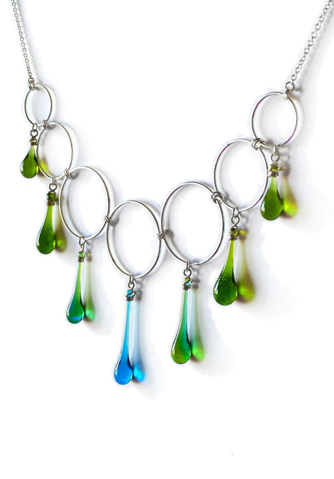 Sargasso Sea Large Cassiopeia Necklace (Turquoise/Green)