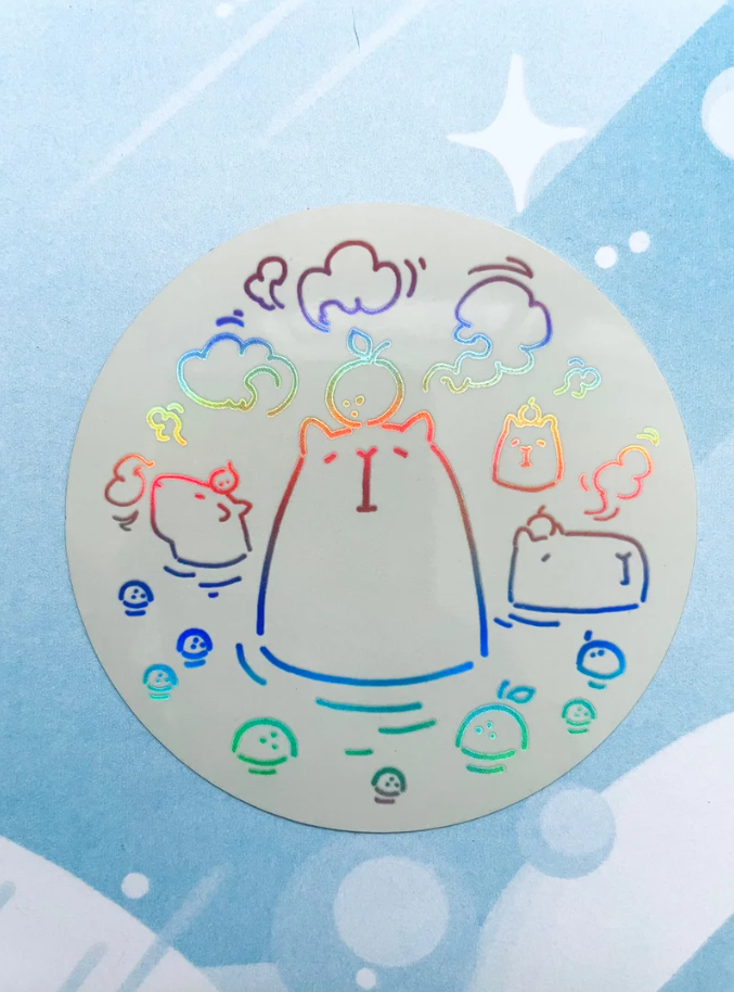 Capybara sticker