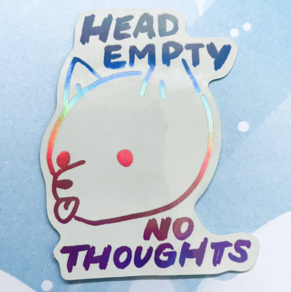 Head empty Sticker