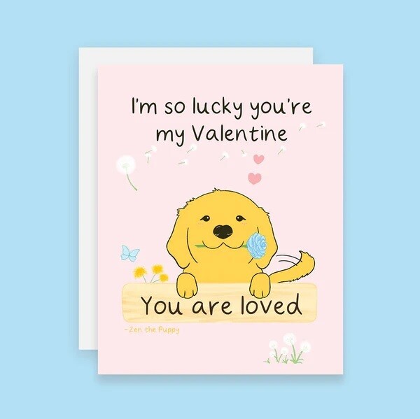 Valentine Puppy Card Valentine Puppy Card