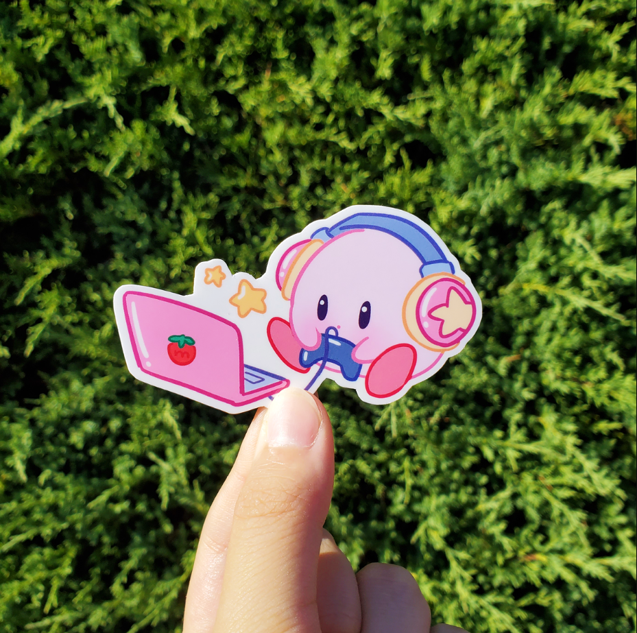 Sticker, Kirby Gamer