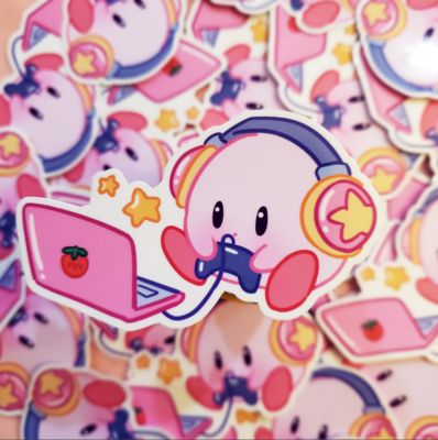 Sticker, Kirby Gamer