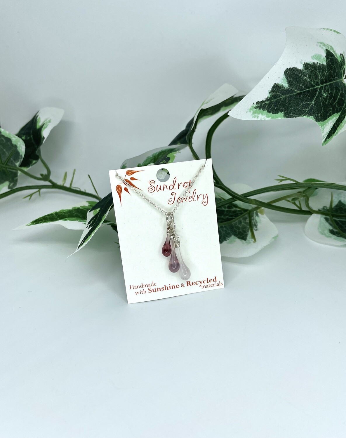 Dusty Orchids Trio Necklace Dusty Orchids Trio Necklace