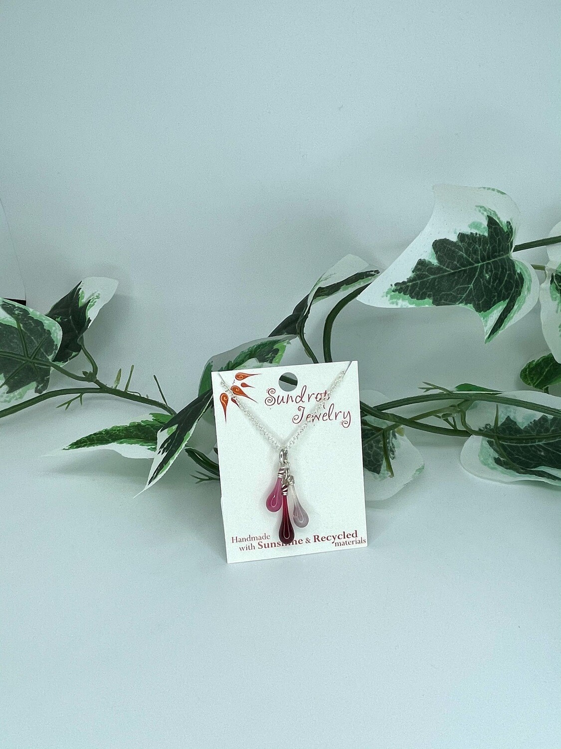 Cranberry Pinks Trio Necklace