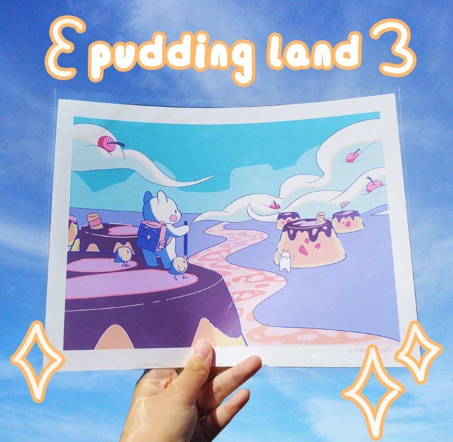 Art Print, Pudding Land 8.5x11