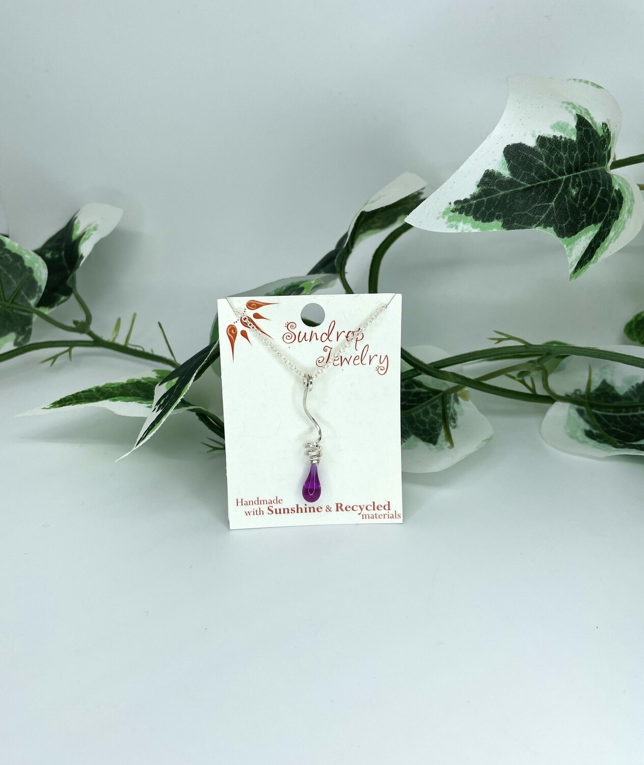 Magenta Long Tendrils Pendant