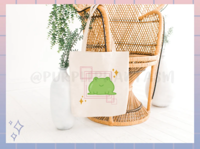 Kawaii Froggy Tote Bag