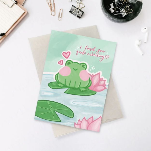 I Find You Quite Ribbiting Card