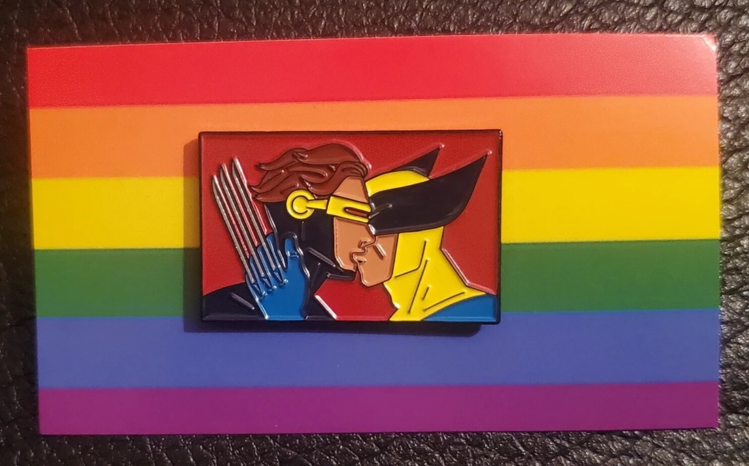 Wolverine x Cyclops Kiss Pin (by Kayden Phoenix)
