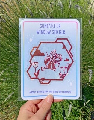 Bumble Bee Suncatcher Sticker