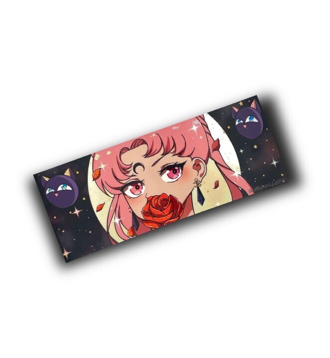 Sailormoon - Queen of Darkness 8x3" Partial Holographic Sticker