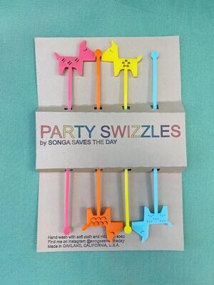 Swizzle Sticks, Pinata Party Set/4