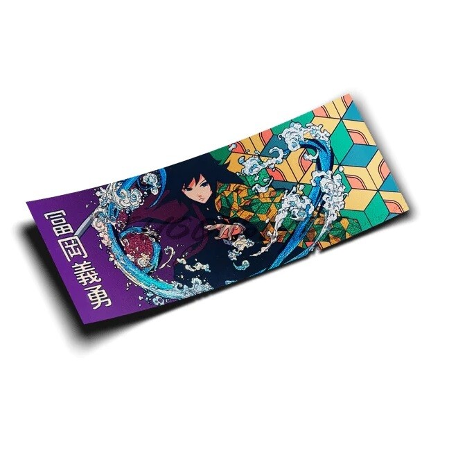 Demon Slayer - Giyu 8x3&quot; Partial Holographic Sticker