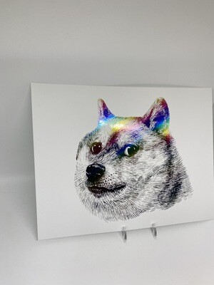 Doge Foil Print