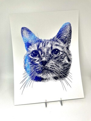 Tim the Cat Foil Print
