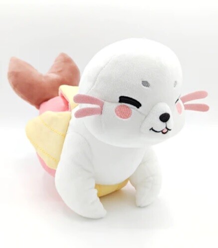 SALE - Banana Seal Plush - Pink