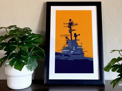 USS Hornet Poster, 11x17